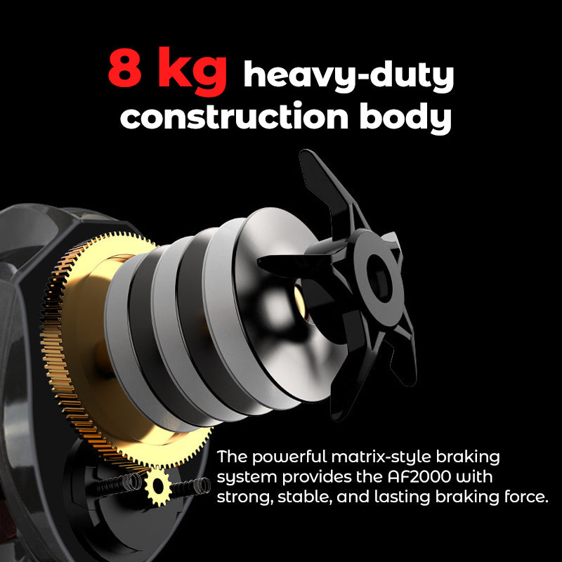 AF2000 Power Baitcast Reel | High-Speed Long Cast, Heavy Drag, All-Water Versatility