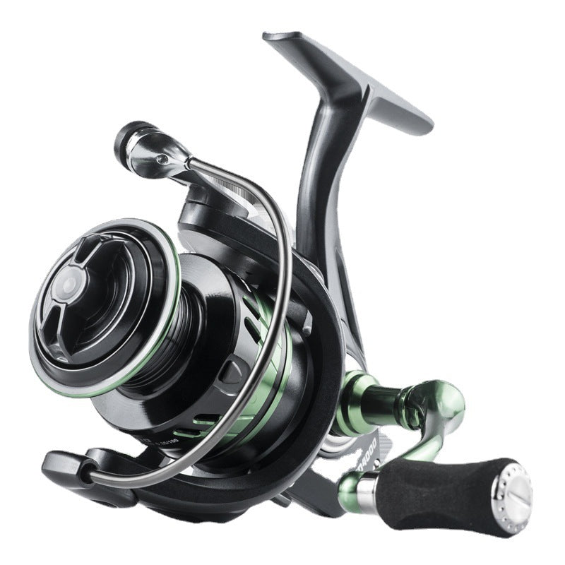 FD All-Metal Spinning Reel Size 5000 - Zero Backlash Smooth Cast, Anti-Reverse System