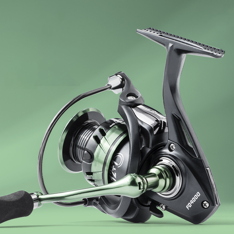 FD All-Metal Spinning Reel Size 5000 - Zero Backlash Smooth Cast, Anti-Reverse System