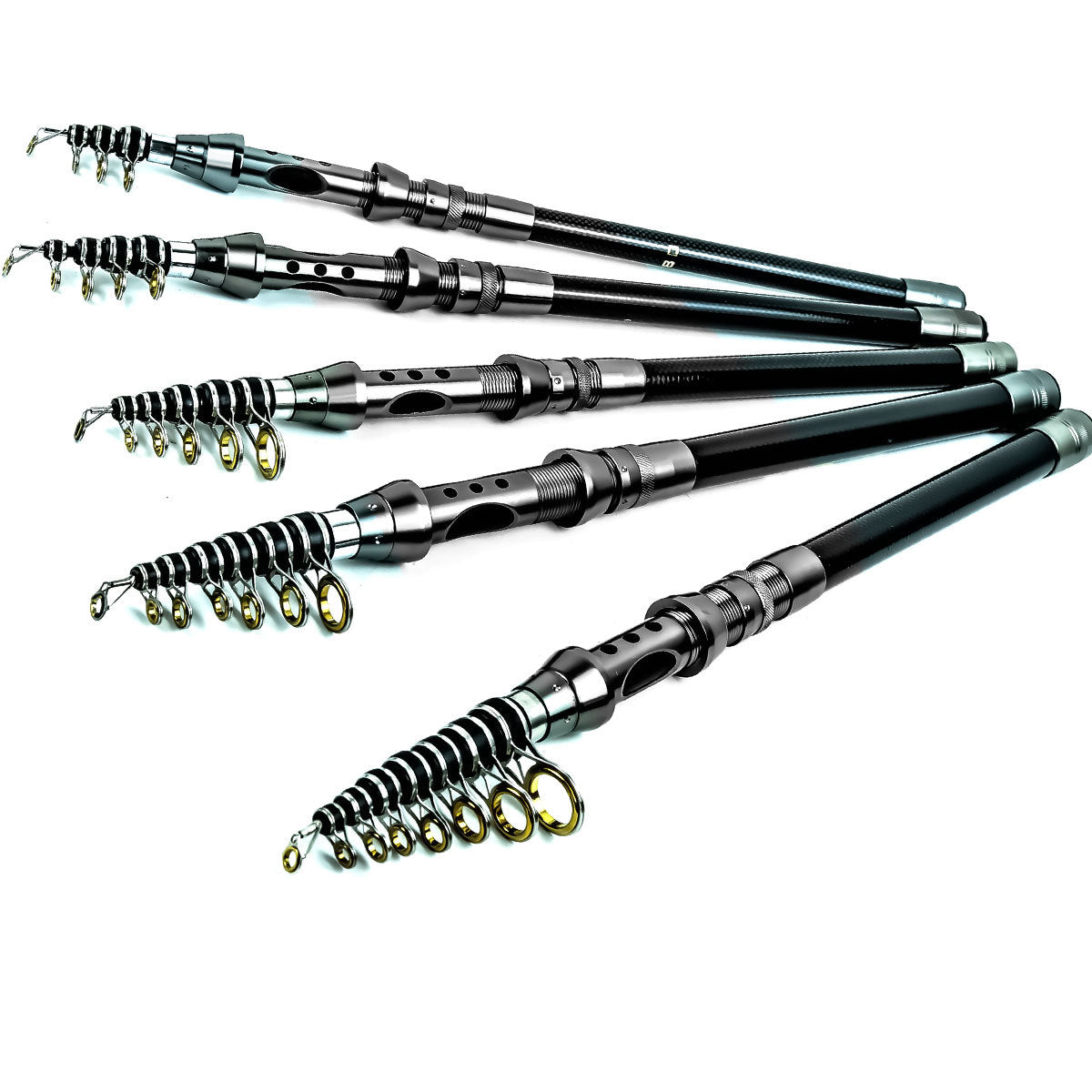 Carbon Fiber Travel Fishing Rod | Compact Saltwater Combo