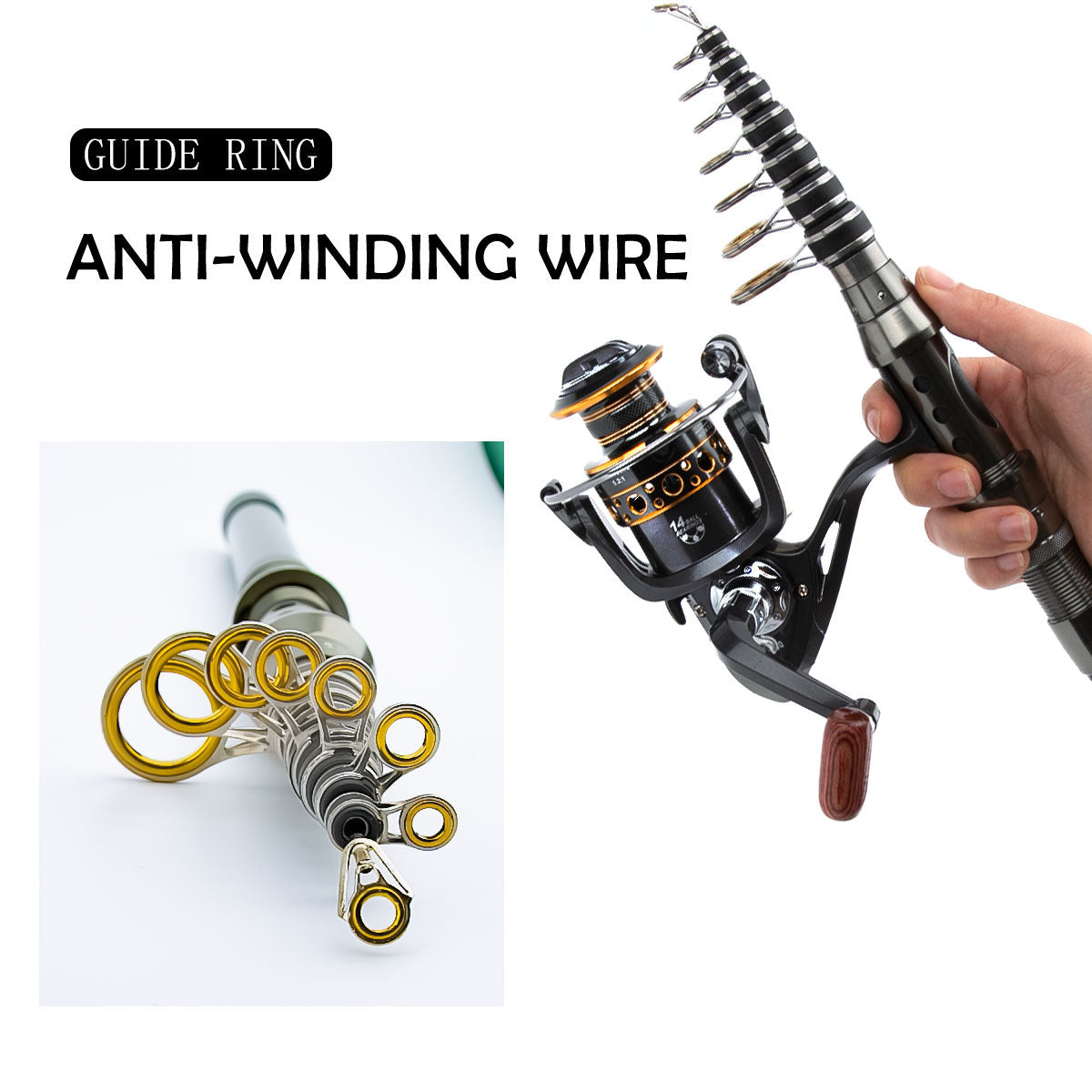 Carbon Fiber Travel Fishing Rod | Compact Saltwater Combo