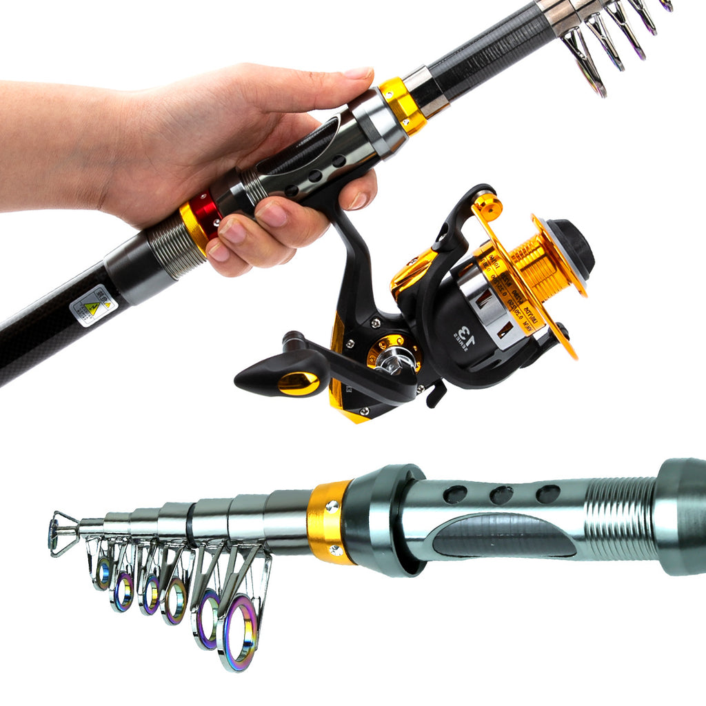 Carbon Fiber Spinning Rod Combo - All-Round Fishing Rod Set