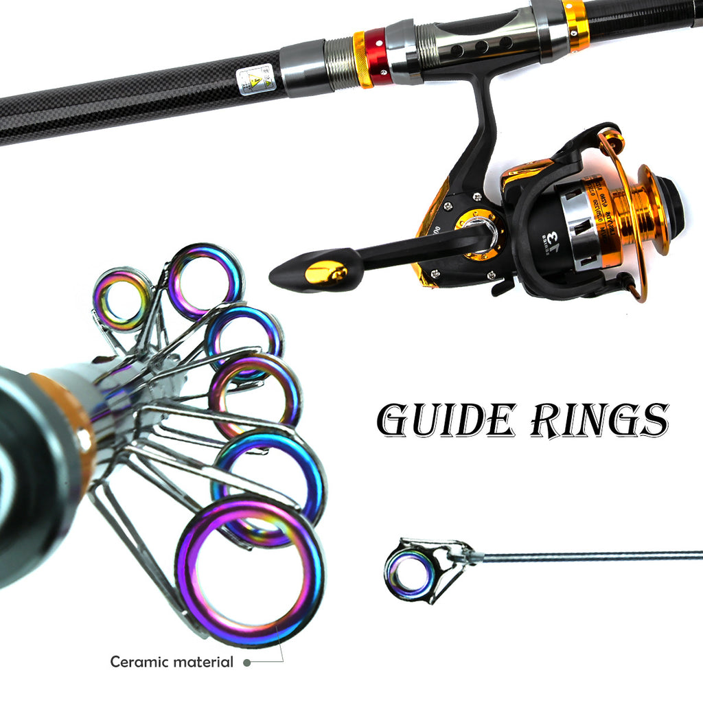 Carbon Fiber Spinning Rod Combo - All-Round Fishing Rod Set